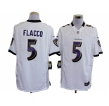 nike nfl jerseys baltimore ravens #5 flacco white[game]