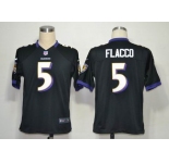 nike nfl jerseys baltimore ravens #5 joe flacco black[game]