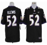nike nfl jerseys baltimore ravens #52 r.lewis black[game Art Patch]