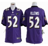 nike nfl jerseys baltimore ravens #52 r.lewis purple[game Art Patch]