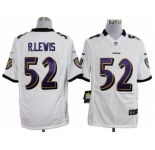 nike nfl jerseys baltimore ravens #52 r.lewis white[game]