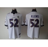 nike nfl jerseys baltimore ravens #52 r.lewis white[nike limited Art Patch]