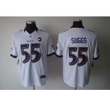 nike nfl jerseys baltimore ravens #55 suggs white[nike limited Art Patch]