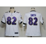 nike nfl jerseys baltimore ravens #82 smith white[game]