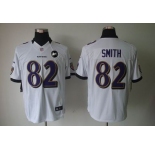 nike nfl jerseys baltimore ravens #82 smith white[nike limited Art Patch]