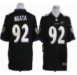 nike nfl jerseys baltimore ravens #92 ngata black[game Art Patch]