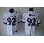 nike nfl jerseys baltimore ravens #92 ngata white[nike limited Art Patch]