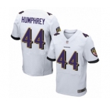 Men's Baltimore Ravens #44 Marlon Humphrey Elite White Football Jersey