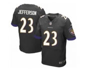 Men's Nike Baltimore Ravens #23 Tony Jefferson Elite Black Alternate NFL Jersey
