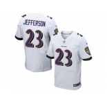 Men's Nike Baltimore Ravens #23 Tony Jefferson Elite White NFL Jersey