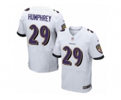 Men's Nike Baltimore Ravens #29 Marlon Humphrey Elite White NFL Jersey