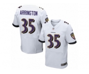 Men's Nike Baltimore Ravens #35 Kyle Arrington Elite White NFL Jersey