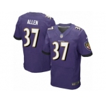 Men's Nike Baltimore Ravens #37 Javorius Allen Elite Purple Team Color NFL Jersey