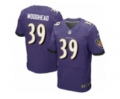 Men's Nike Baltimore Ravens #39 Danny Woodhead Elite Purple Team Color NFL Jersey