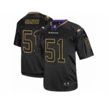 Men's Nike Baltimore Ravens #51 Daryl Smith Elite Lights Out Black NFL Jersey