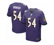 Men's Nike Baltimore Ravens #54 Tyus Bowser Elite Purple Team Color NFL Jersey