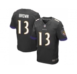Nike Baltimore Ravens #13 John Brown Black Alternate Men Stitched NFL New Elite Jersey