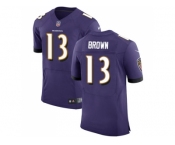 Nike Baltimore Ravens #13 John Brown Purple Team Color Men Stitched NFL Vapor Untouchable Elite Jersey