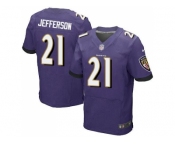 Nike Baltimore Ravens #21 Tony Jefferson Purple Team Color Men's Stitched NFL New Elite Jersey