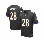 Nike Baltimore Ravens #28 Anthony Averett Black Alternate Men Stitched NFL New Elite Jersey