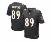 Nike Baltimore Ravens #89 Mark Andrews Black Alternate Men Stitched NFL New Elite Jersey
