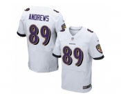 Nike Baltimore Ravens #89 Mark Andrews White Men Stitched NFL New Elite Jersey