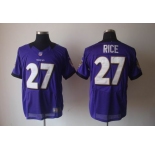 nike nfl baltimore ravens #27 ray rice purple [Elite Jerseys]