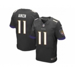 nike nfl jerseys baltimore ravens #11 kamar aiken black[Elite]