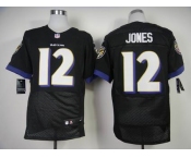 nike nfl jerseys baltimore ravens #12 jones black[New Elite]