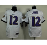 nike nfl jerseys baltimore ravens #12 jones white[new Elite]