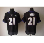 nike nfl jerseys baltimore ravens #21 webb black[Elite Art Patch]