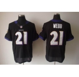 nike nfl jerseys baltimore ravens #21 webb black[Elite]