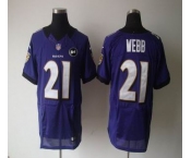 nike nfl jerseys baltimore ravens #21 webb purple[Elite Art Patch]