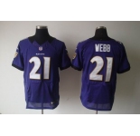 nike nfl jerseys baltimore ravens #21 webb purple[elite]
