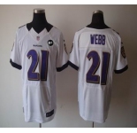 nike nfl jerseys baltimore ravens #21 webb white[Elite Art Patch]