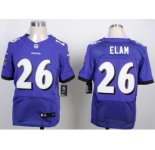 nike nfl jerseys baltimore ravens #26 elam purple[New Elite][elam]