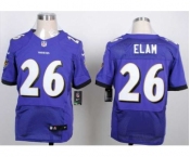 nike nfl jerseys baltimore ravens #26 elam purple[New Elite][elam]
