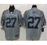 nike nfl jerseys baltimore ravens #27 ray rice grey[Elite lights out]