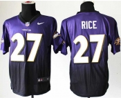 nike nfl jerseys baltimore ravens #27 ray rice purple-grey[Elite drift fashion][second version]