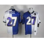 nike nfl jerseys baltimore ravens #27 ray rice purple-white[Elite split Art Patch]