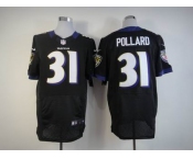 nike nfl jerseys baltimore ravens #31 pollard black[Elite]