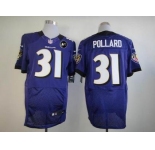 nike nfl jerseys baltimore ravens #31 pollard purple[Elite Art Patch]
