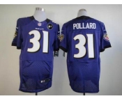 nike nfl jerseys baltimore ravens #31 pollard purple[Elite Art Patch]