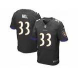 nike nfl jerseys baltimore ravens #33 will hill black[Elite][hill]