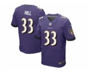nike nfl jerseys baltimore ravens #33 will hill purple[Elite][hill]