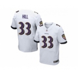 nike nfl jerseys baltimore ravens #33 will hill white[Elite][hill]