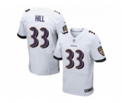 nike nfl jerseys baltimore ravens #33 will hill white[Elite][hill]