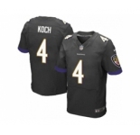nike nfl jerseys baltimore ravens #4 koch black[Elite]
