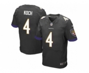 nike nfl jerseys baltimore ravens #4 koch black[Elite]