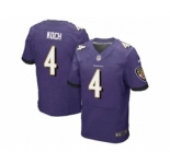 nike nfl jerseys baltimore ravens #4 koch purple[Elite]